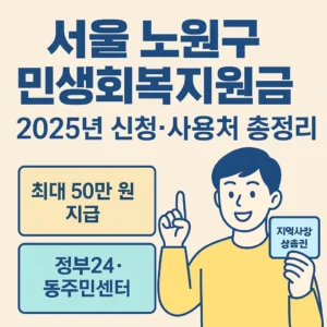 서울 노원구 민생회복지원금