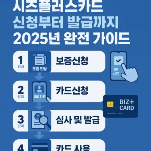 2025년 비즈플러스카드 신청법