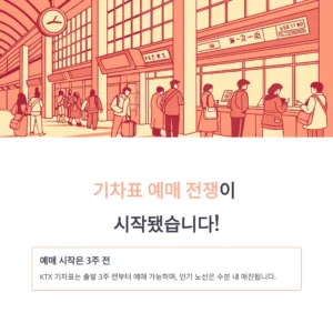 2025 추석 기차표 예매 일정 총정리