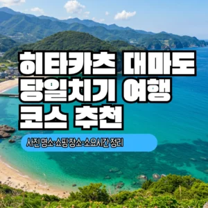 히타카츠 대마도 당일치기 여행 코스 추천