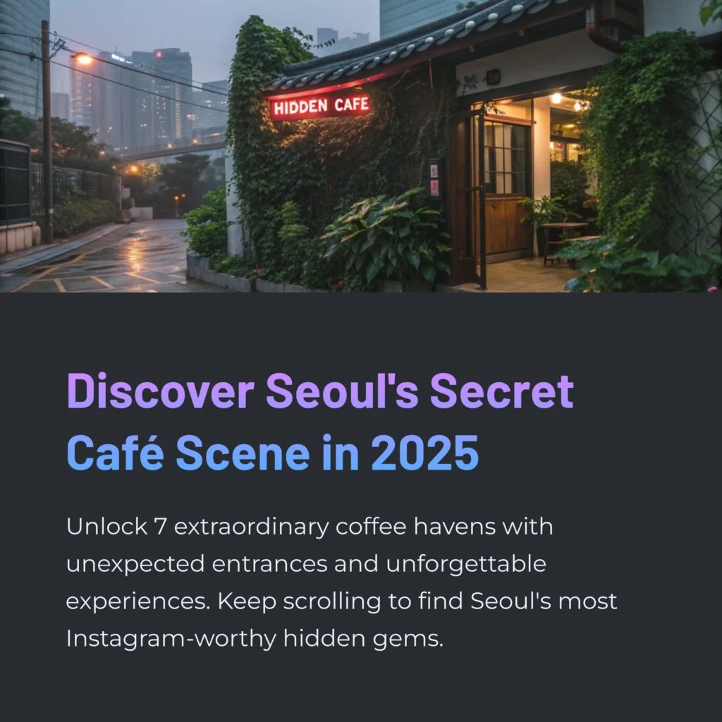 Top 10 Hidden Cafés in Seoul for Coffee Lovers