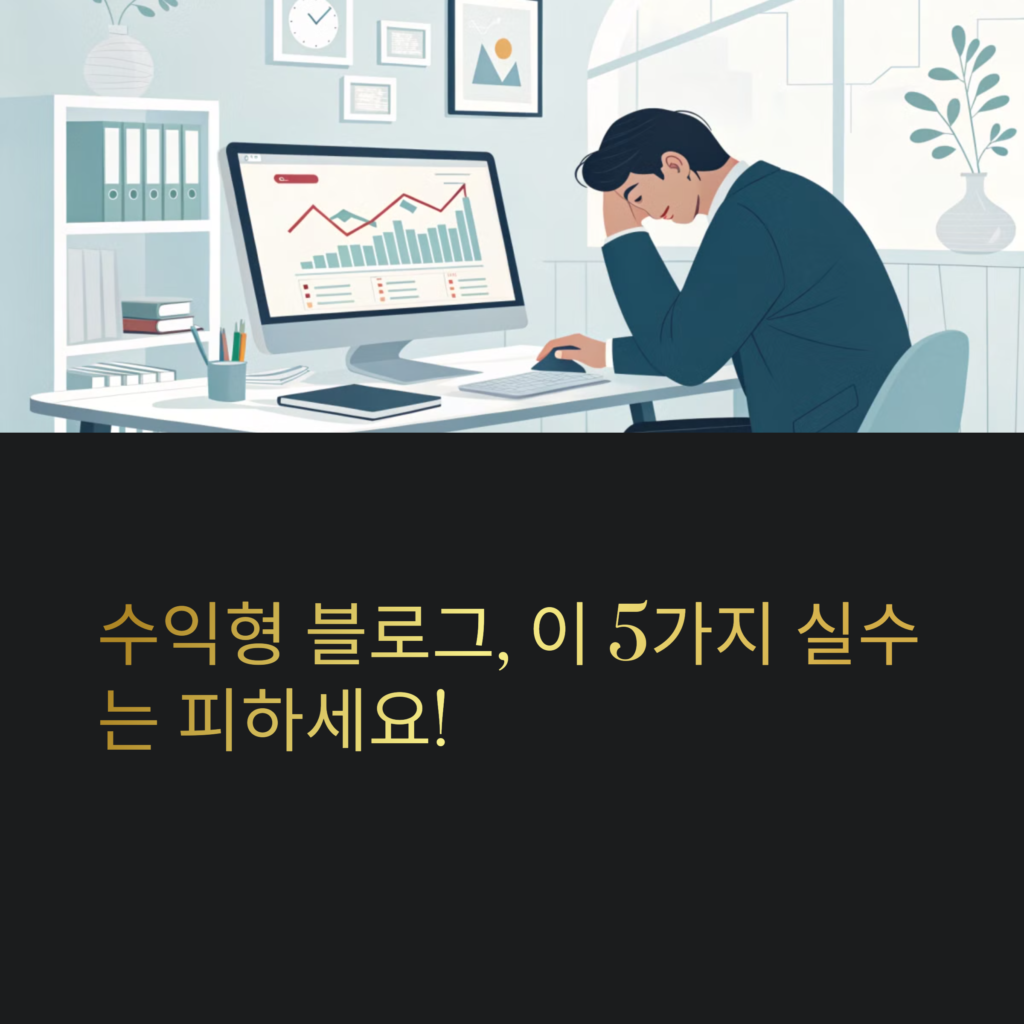 블로그 수익화를 위한 간과하기 쉬운 실수와 해결 방안 (2025 최신)