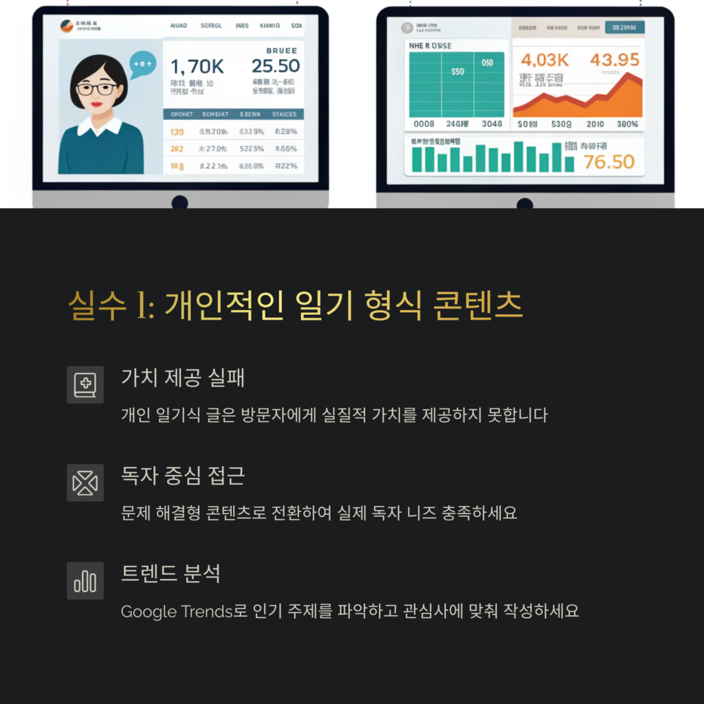 블로그 수익화를 위한 간과하기 쉬운 실수와 해결 방안 (2025 최신)