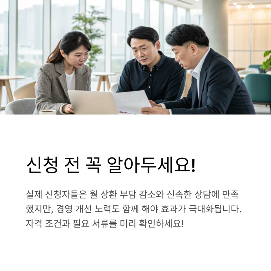 소상공인 119플러스 채무조정 후기, 신청 전 꼭 확인해야 할 점