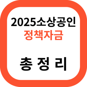 2025 소상공인 정책자금 총정리