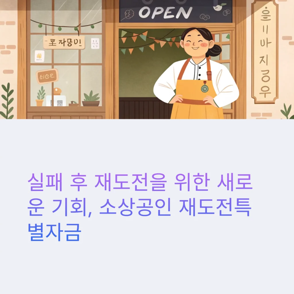 소상공인 재도전특별자금 신청조건｜재창업·채무조정 지원전략과 사업계획서 작성법