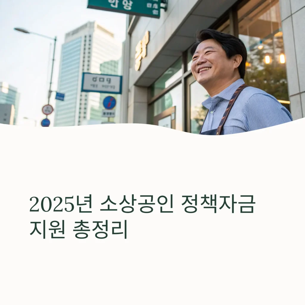 2025 소상공인 정책자금 총정리｜자금 종류·신청 조건·지원금 혜택까지