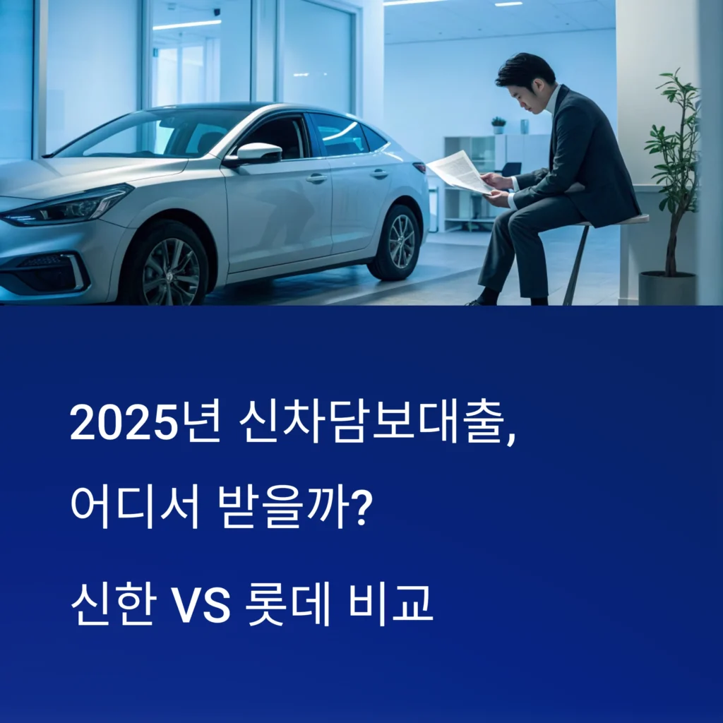 자동차담보대출 후기, 신한카드 vs 롯데캐피탈 대결!