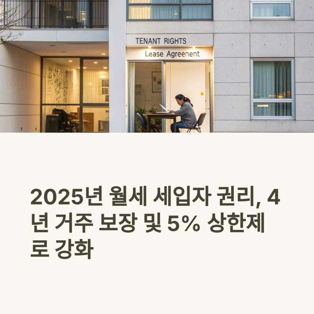 2025 월세 세입자 권리 보호법 총정리｜임대인 의무·갱신청구권까지