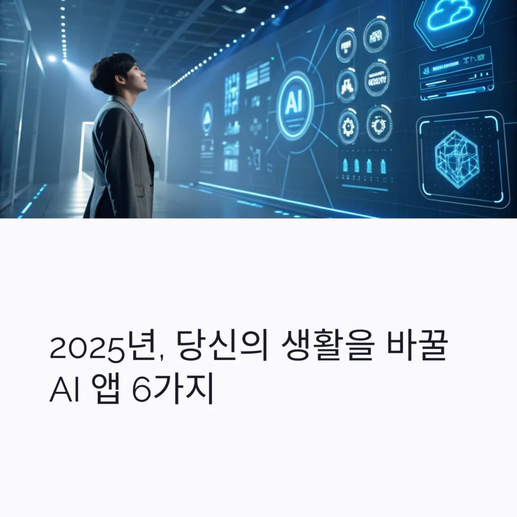 2025년 주목할 AI 기반 앱 6선: 일과 삶을 바꾸는 혁신 툴