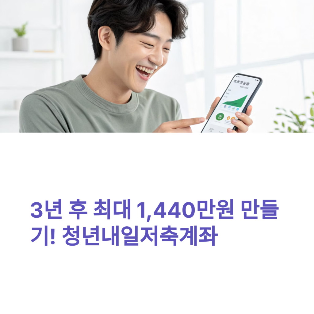 청년내일저축계좌 신청 조건과 수령액 총정리