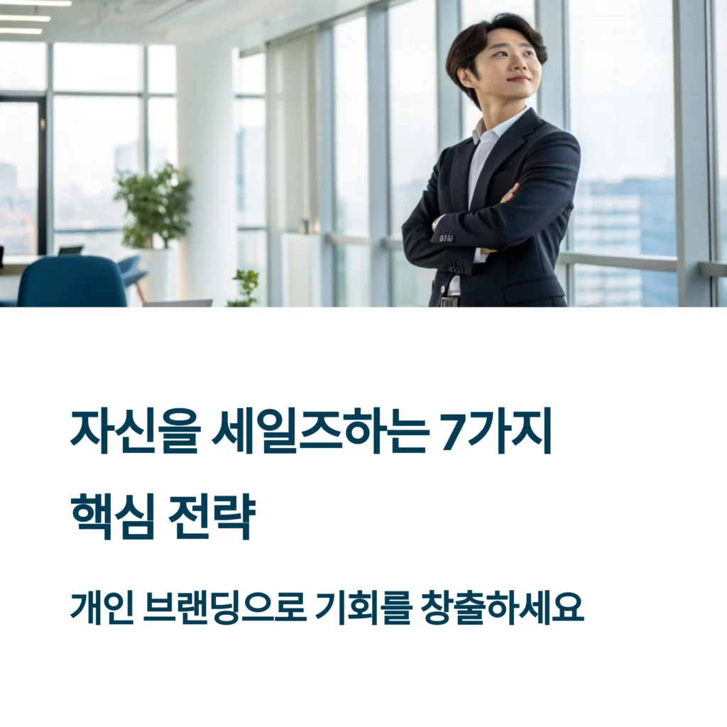 자신을 세일즈하는 7가지 실전 전략: 퍼스널 브랜딩의 모든 것