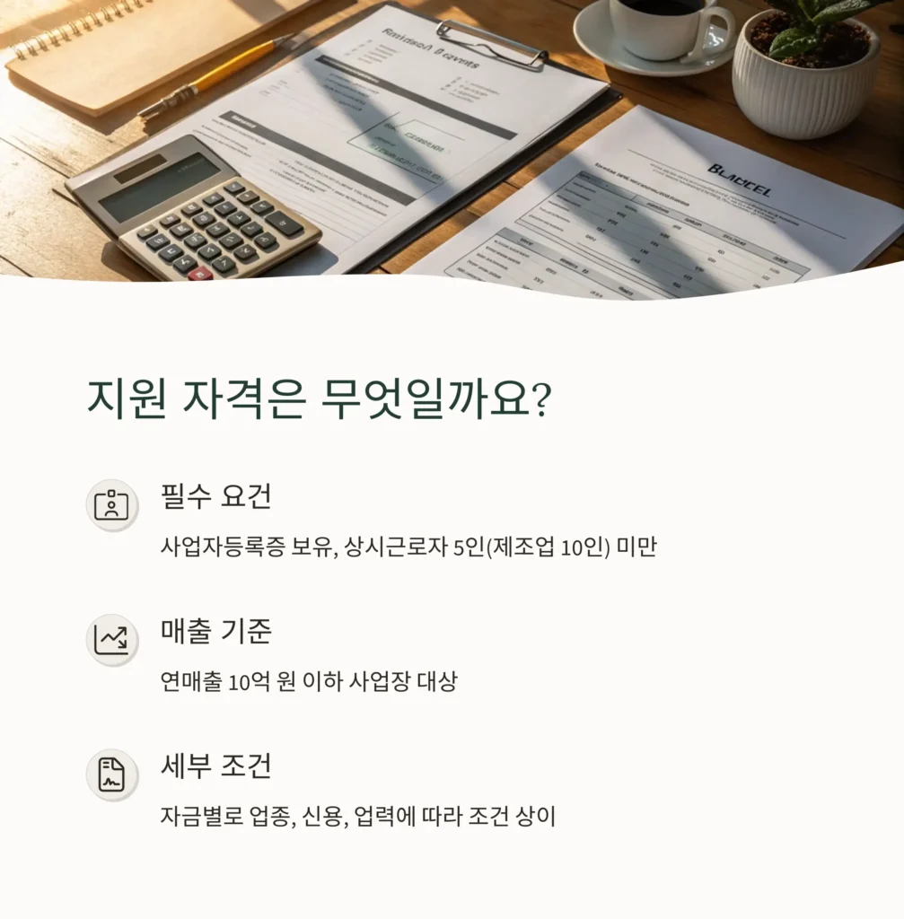 2025 소상공인 정책자금 총정리｜자금 종류·신청 조건·지원금 혜택까지