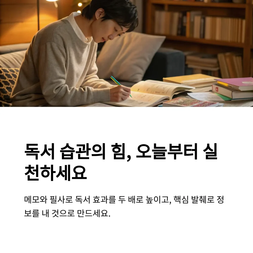 독서법 추천 베스트셀러 7권 – 집중력·기억력 높이는 실전 독서 기술