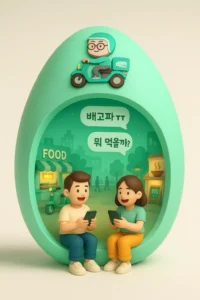 배달의민족 스타일 디오라마
