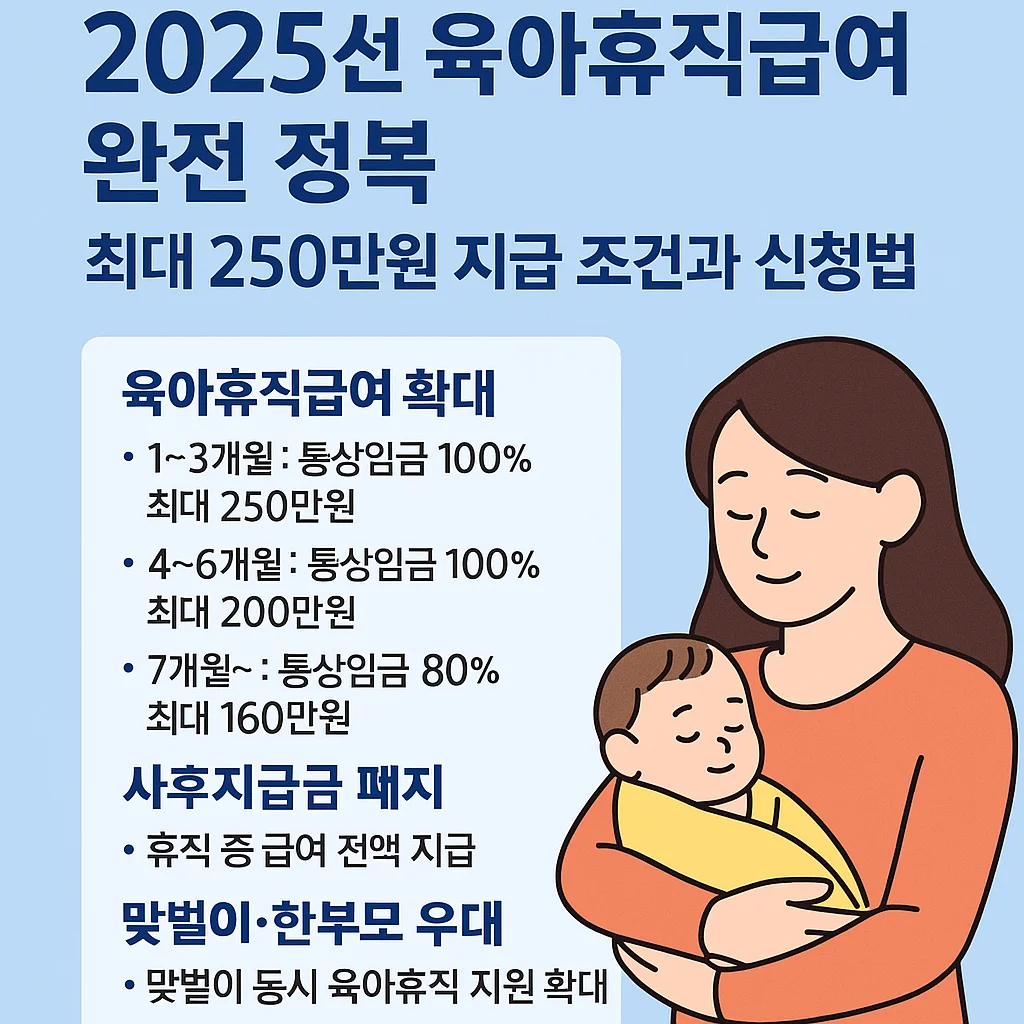 2025년 육아휴직급여 완전 정복