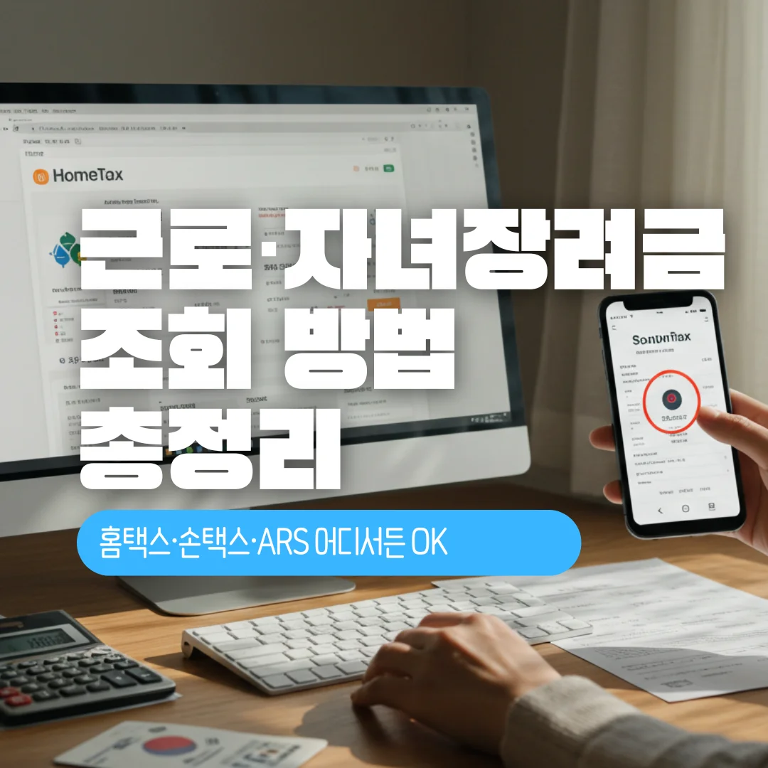 2025 근로·자녀장려금 조회 방법 총정리