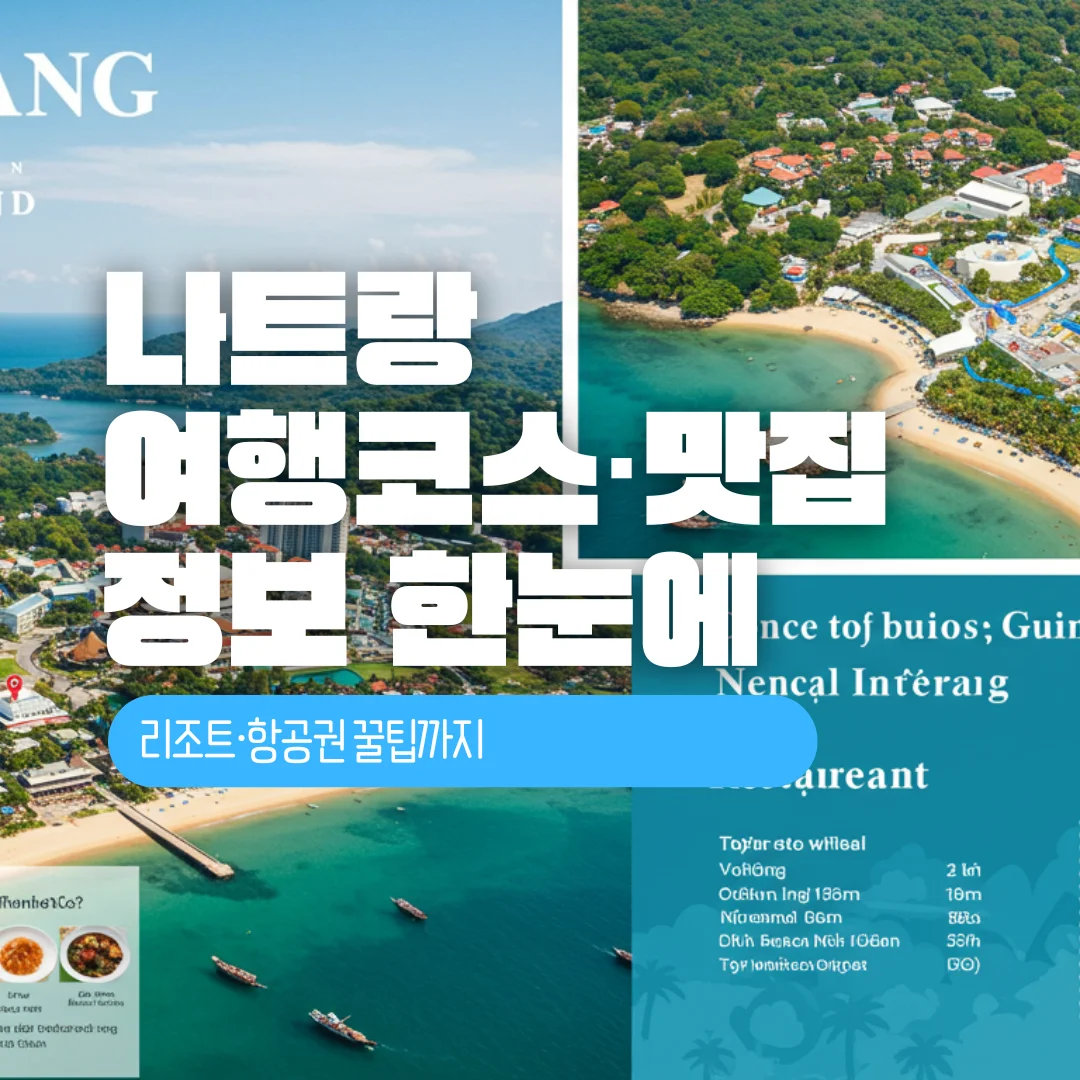 나트랑 여행코스·맛집·우기 정보 한눈에
